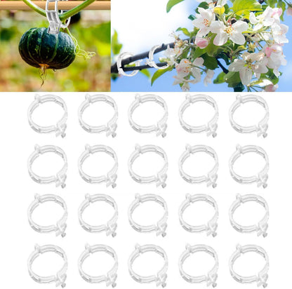 Plant Support Clips Reusable Garden Clips, Secured Plastic Plant Clips, Tomato Support Clips for String Trellis for Climbing Plants Outdoor Indoor Plant Flowers Stem Vine Fixing Clips (50, Green)