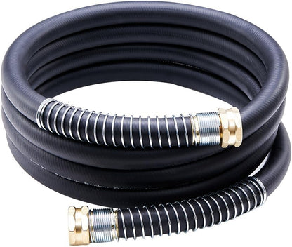 Guitrees Leader Garden Hose 10ft x 5/8", Heavy Duty Short Water Hose, Female to Female Fittings, Five Layered Braiding for Durability, 1000PSI Burst, 300PSI Working (Black) - Colors A
