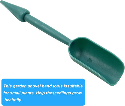 Bivethoi Garden Hand Tools Transplanting Shovel Scoops Kits for Plant Cultivation Digging Care, Set of 6, Blue