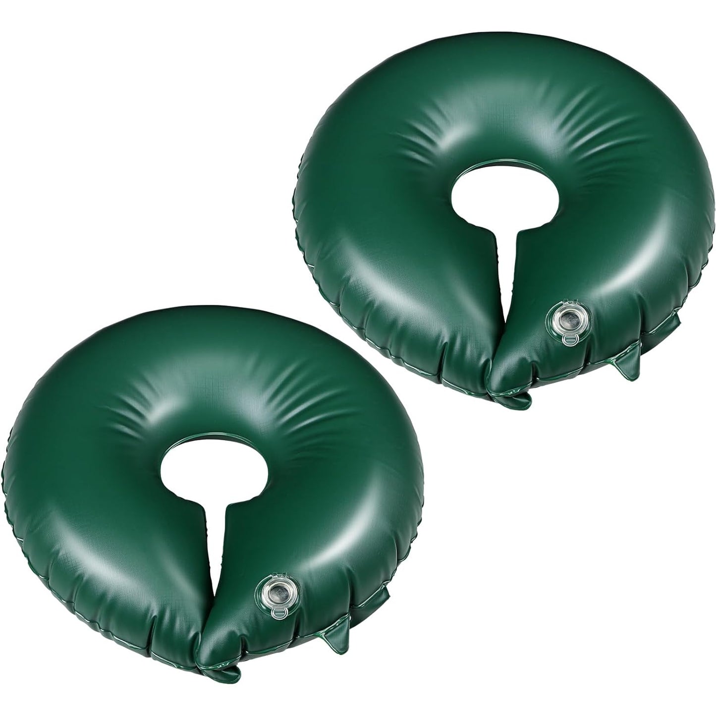 TaoBary 4 Pcs 10 Gallon Tree Watering Ring Bag Slow Release Watering Bag Deep Root Automatic Drip System PVC Drip Irrigation Pouch Donuts for Newly Planted Multi Trunk Trees Shrubs (Black)