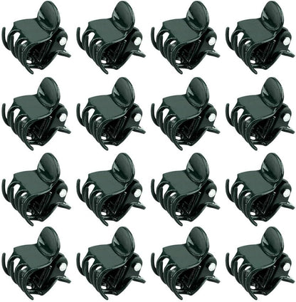 KINGLAKE GARDEN Plant Orchid Clips,100 Pcs Plant Clips Dark Green Plant Orchid Support Clips with Box,Garden Orchid Clips for Supporting Stems Vines Stalks Grow Upright