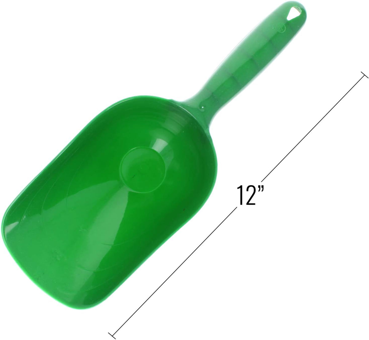 ASR Outdoor 2-Cup Large Feed Scoop, Plastic Hand Trowel - Green