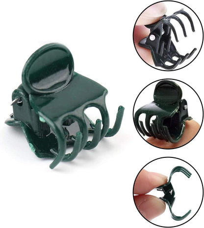 100 Pcs Plastic Plant Support Clips Trellis Clips Garden Clips Tomato Clips for Climbing Plants, Vegetables Plants Climbing Plants Grape Vine to Grow Upright and Healthier