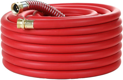 Guitrees Leader Garden Hose 10ft x 5/8", Heavy Duty Short Water Hose, Female to Female Fittings, Five Layered Braiding for Durability, 1000PSI Burst, 300PSI Working (Black) - Colors B