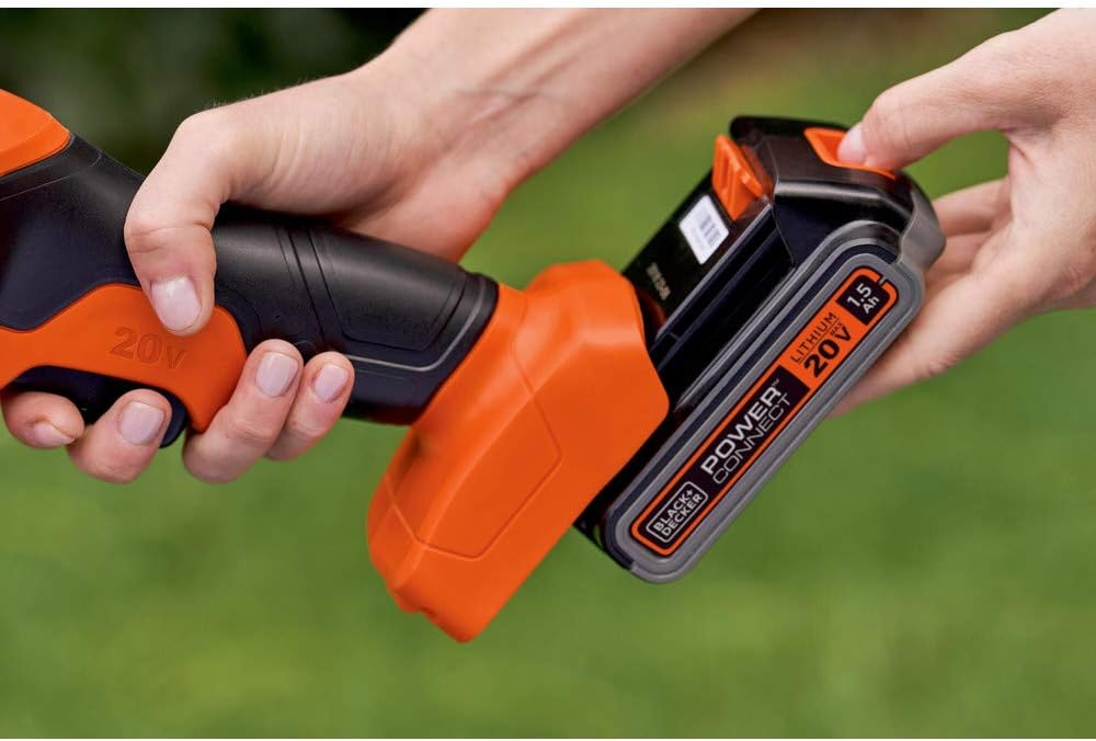 BLACK+DECKER 20V MAX* POWERCONNECT 3/8 in. Cordless Shear Shrubber Kit (BCSS820C1)