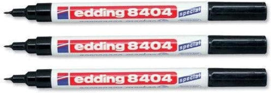 edding 3 x AEROSPACE MARKER PEN 8404 PERMANENT MARKER GARDEN MARKER Black Ink