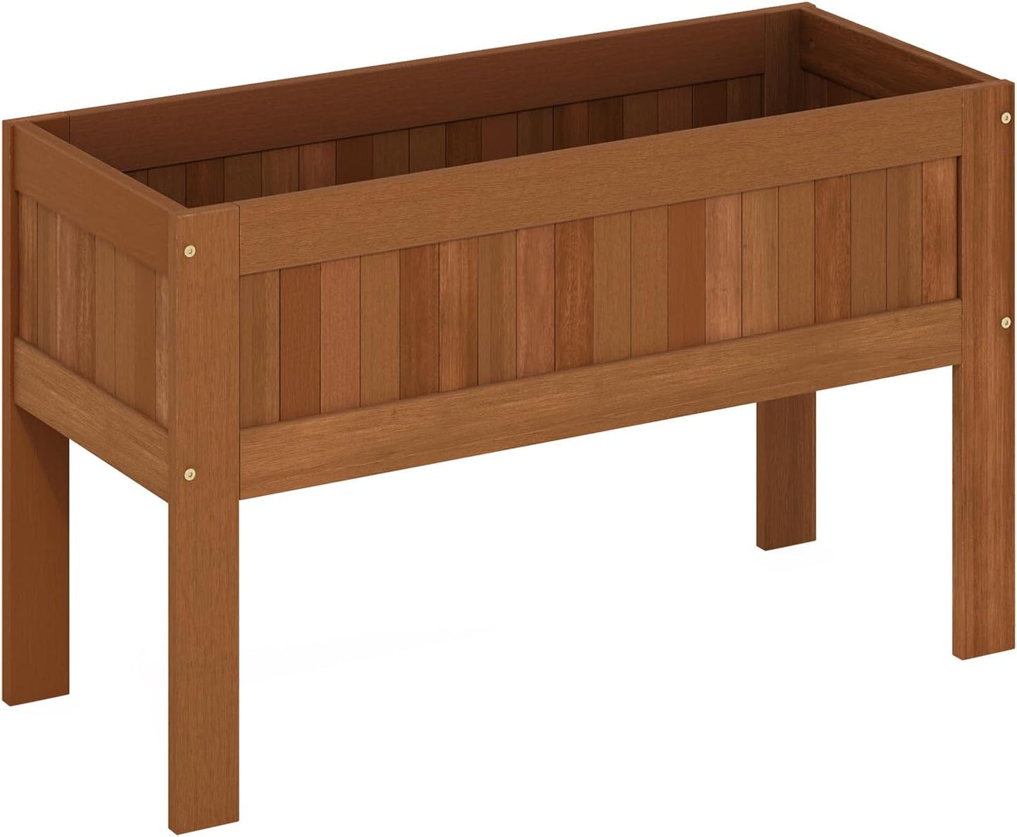 Furinno FG17478 Tioman Outdoor Patio Furniture Hardwood Potting Bench, Natural