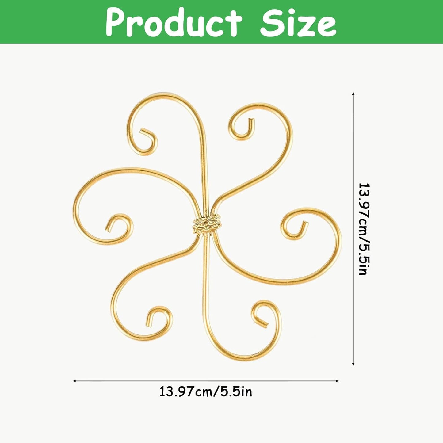 5 Pcs Plant Stem Support, Iron Monstera Plant Support, Durable Hook Stem Supports for Healthy Growth, Bamboo Clamp Set for Leaf Stabilization and Support, Ideal Present for Plant Lovers