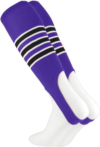 TCK Striped Baseball Stirrups Softball Stirrups 7 Inch - Colors B