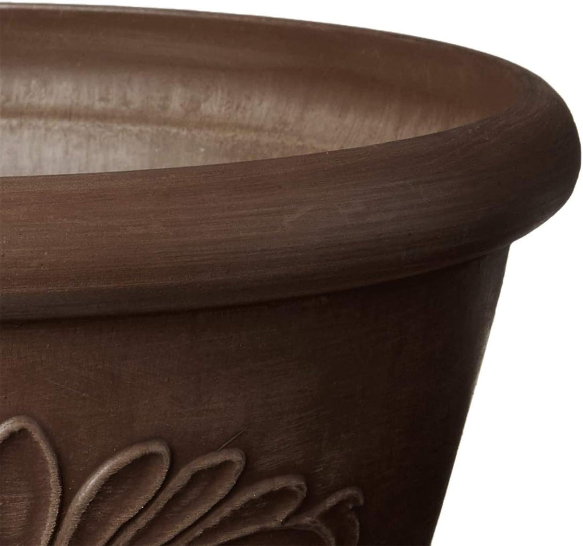 Arcadia Garden Products PSW TA30TP Plastic/Stone/Wood Composite Bulb Pan – No Drainage Hole (Drillable), Planter Bowl for Succulents, Bonsai, Fairy Gardens, Herbs,12-Inch, Taupe