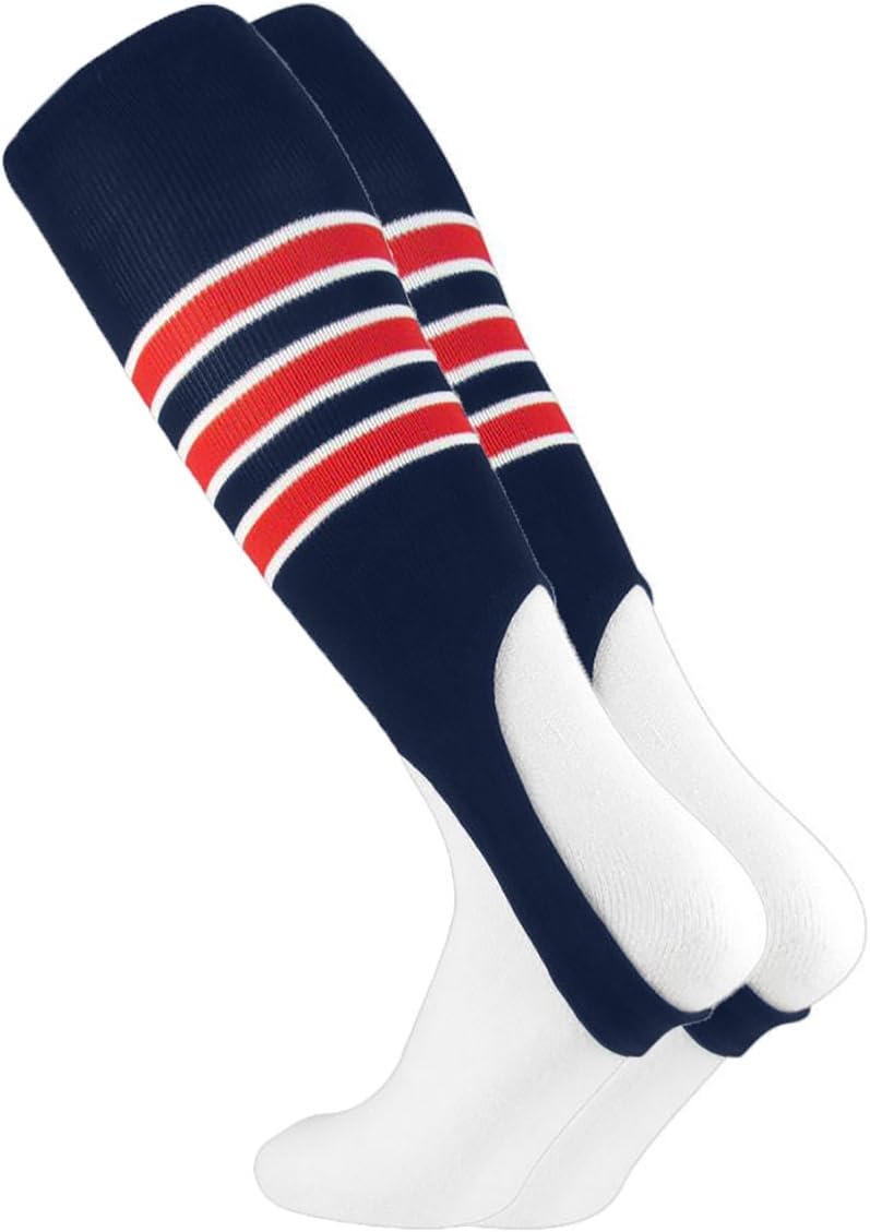 TCK Striped Baseball Stirrups Softball Stirrups 7 Inch - Colors A