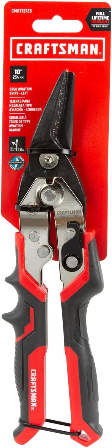 CRAFTSMAN Aviation Snips, Left Cut (CMHT73755)