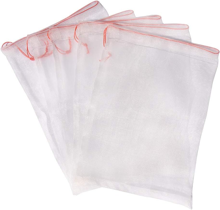 5Pcs 22"x16" Mosquito Bug Insect Bird Fine Mesh Net Barrier Hunting Blind Garden Screen Netting Bag for Protect Your Plant Fruits Flower