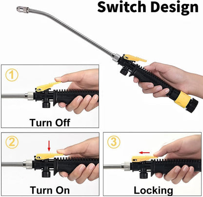 RV Water Heater Tank Rinser,Metal Tube Water Tank Flusher,Powerful Water Spray,Flushes and Removes Sediment and Scale from RV Water Heater (Flush Wand)