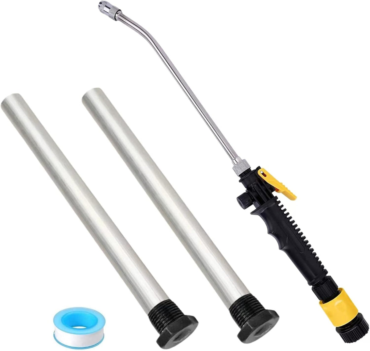 RV Water Heater Tank Rinser,Metal Tube Water Tank Flusher,Powerful Water Spray,Flushes and Removes Sediment and Scale from RV Water Heater (Flush Wand)