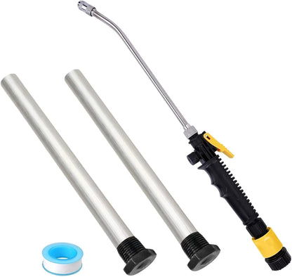 RV Water Heater Tank Rinser,Metal Tube Water Tank Flusher,Powerful Water Spray,Flushes and Removes Sediment and Scale from RV Water Heater (Flush Wand)