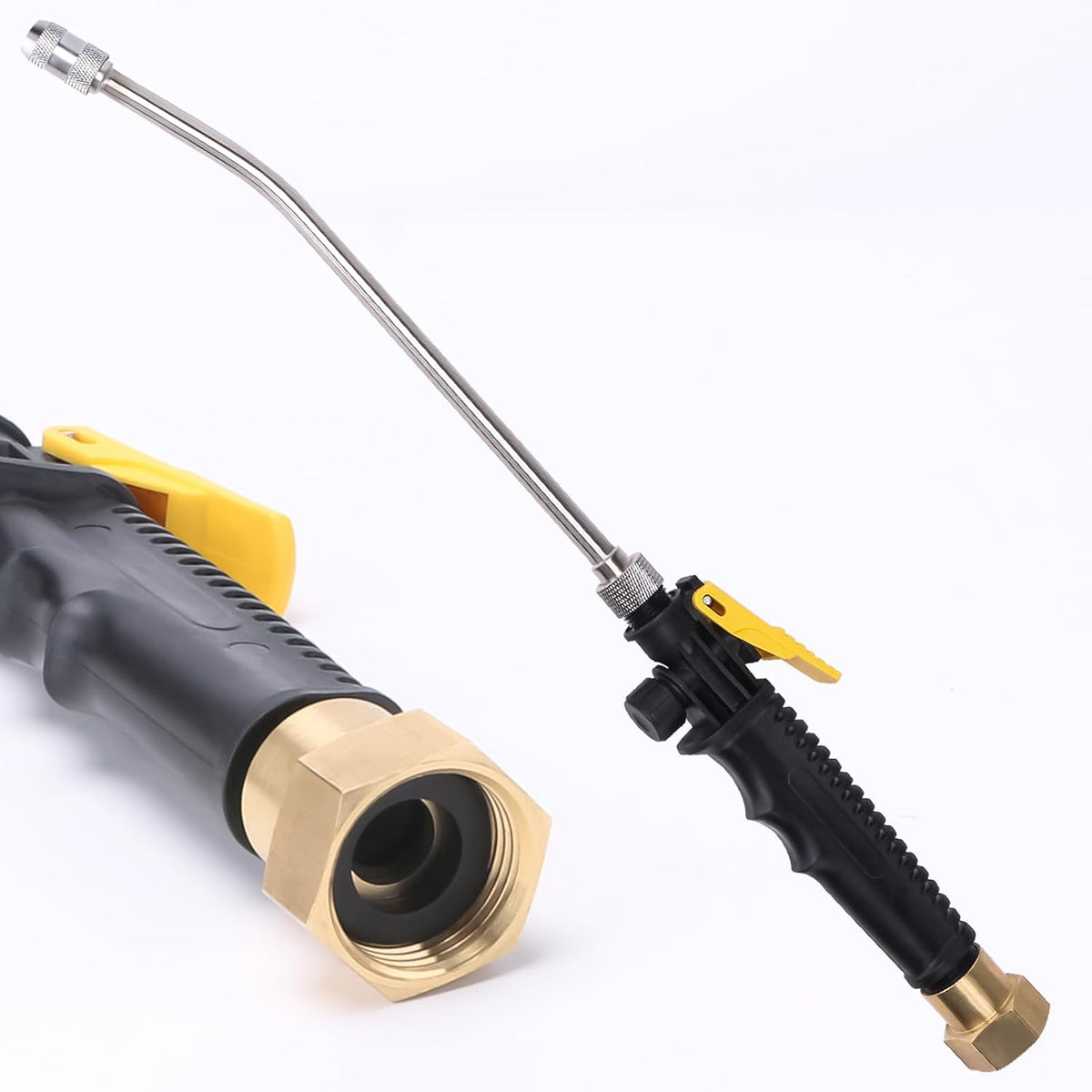 RV Water Heater Tank Rinser,Metal Tube Water Tank Flusher,Powerful Water Spray,Flushes and Removes Sediment and Scale from RV Water Heater (Flush Wand)