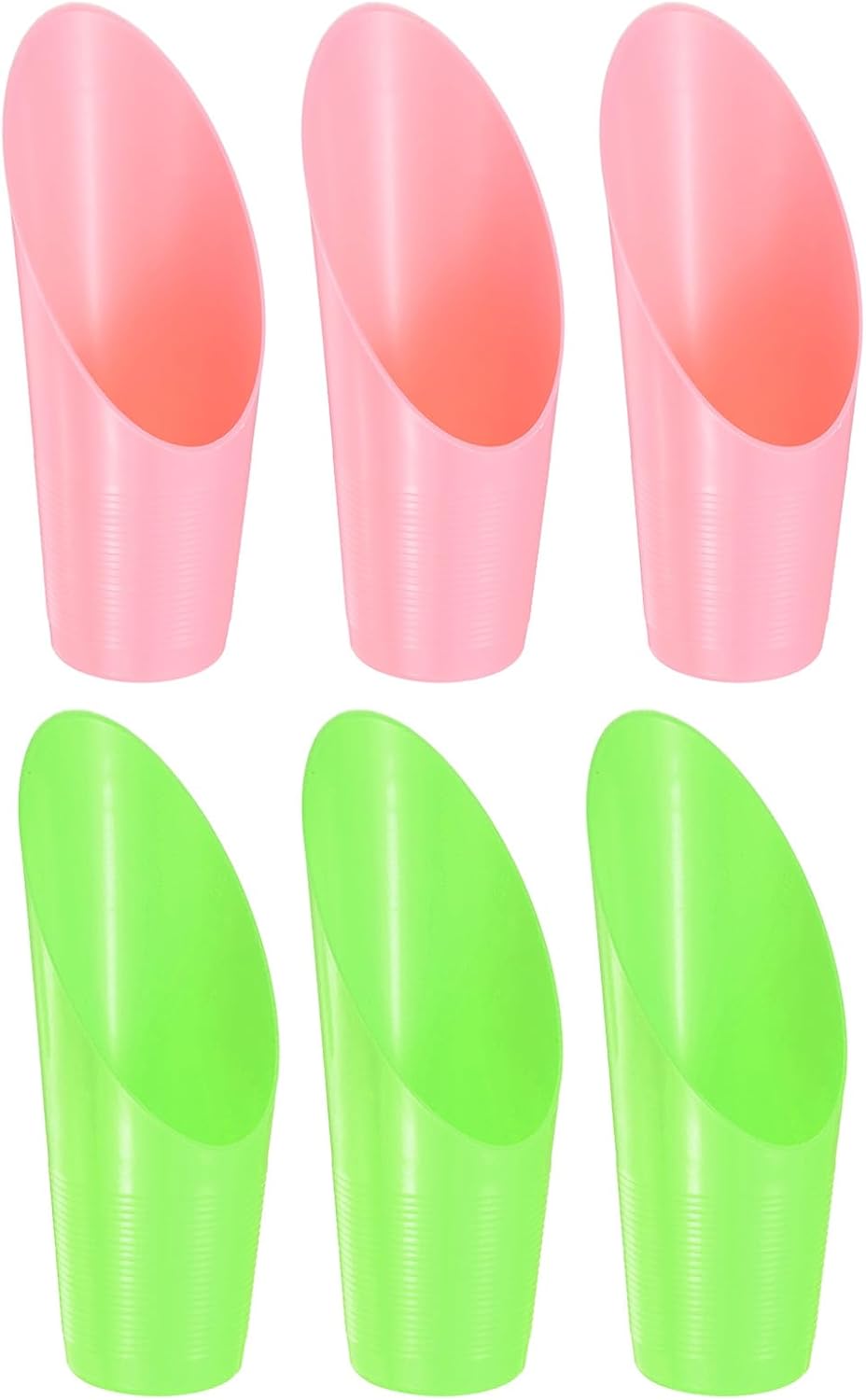 M METERXITY 18-Pack Bonsai Soil Scoops, Plastic Garden Soil Scoops Bucket Shovel Potting Scoopers for Transplanting/Flower Planting/Plant Succulent, Colorful Small Gardening Tools [Multicolor]