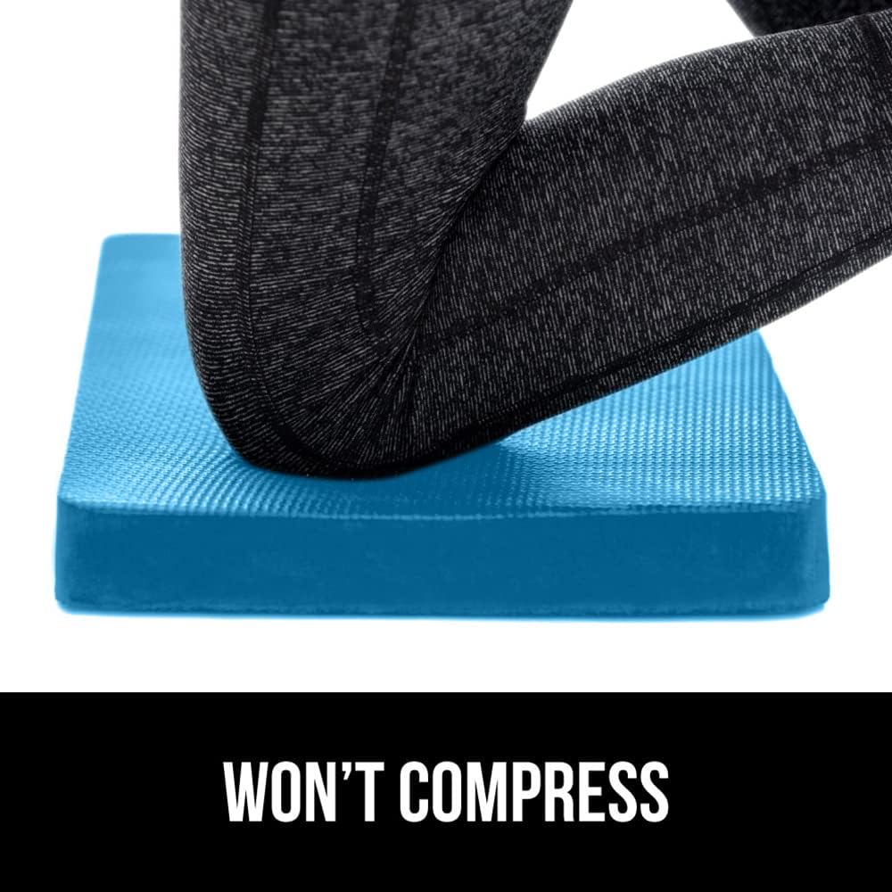 GORILLA GRIP® Extra Thick Patent Pending Supportive Foam Kneeling Pad, Large Cushion Knee Pads for Gardening, Baby Bath Time, Dirt and Water Resistant, Workout and Garden Supplies, 17.5x11, Black