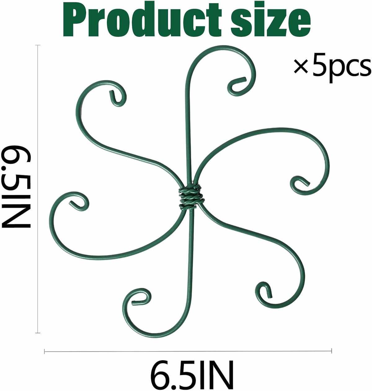 5PCS Monstera Plant Support Hook - 4.1 * 4.4IN Stem Holder