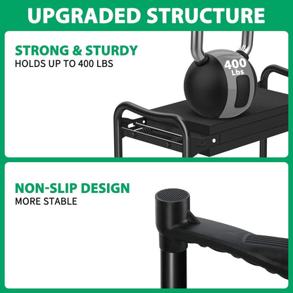 TomCare Garden Kneeler and Seat 10.64” Wider Larger Soft Kneeling Pad Garden Bench with 2 Large Tool Pouches Heavy Duty Garden Stool Foldable Tools Gardening Gifts for Women Men Gardeners