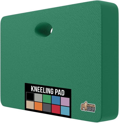 GORILLA GRIP® Extra Thick Patent Pending Supportive Foam Kneeling Pad, Large Cushion Knee Pads for Gardening, Baby Bath Time, Dirt and Water Resistant, Workout and Garden Supplies, 17.5x11, Black