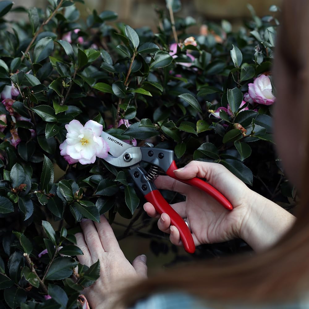 Craftsman 3/4-in. Manual Aluminum Bypass Hand Pruner for Cutting, Trimming Branches, Shaping Rose Bushes