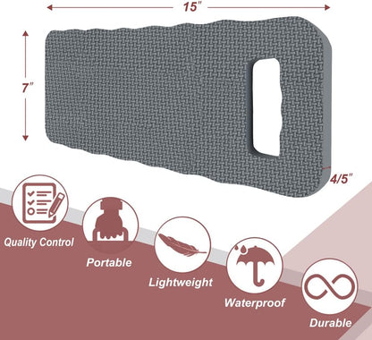 Altdorff Thick Kneeling Pad 2 Pack, Waterproof,Comfortable Garden Kneeling Pads Stain Resistant, Multi-Functional Kneeler Pad for Gardening, Baby Bath, Yoga, Praying and Exercise (Deep Grey)