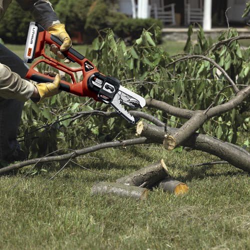 BLACK+DECKER 20V MAX* Alligator Lopper Cordless Chainsaw, Tool Only (LLP120B)