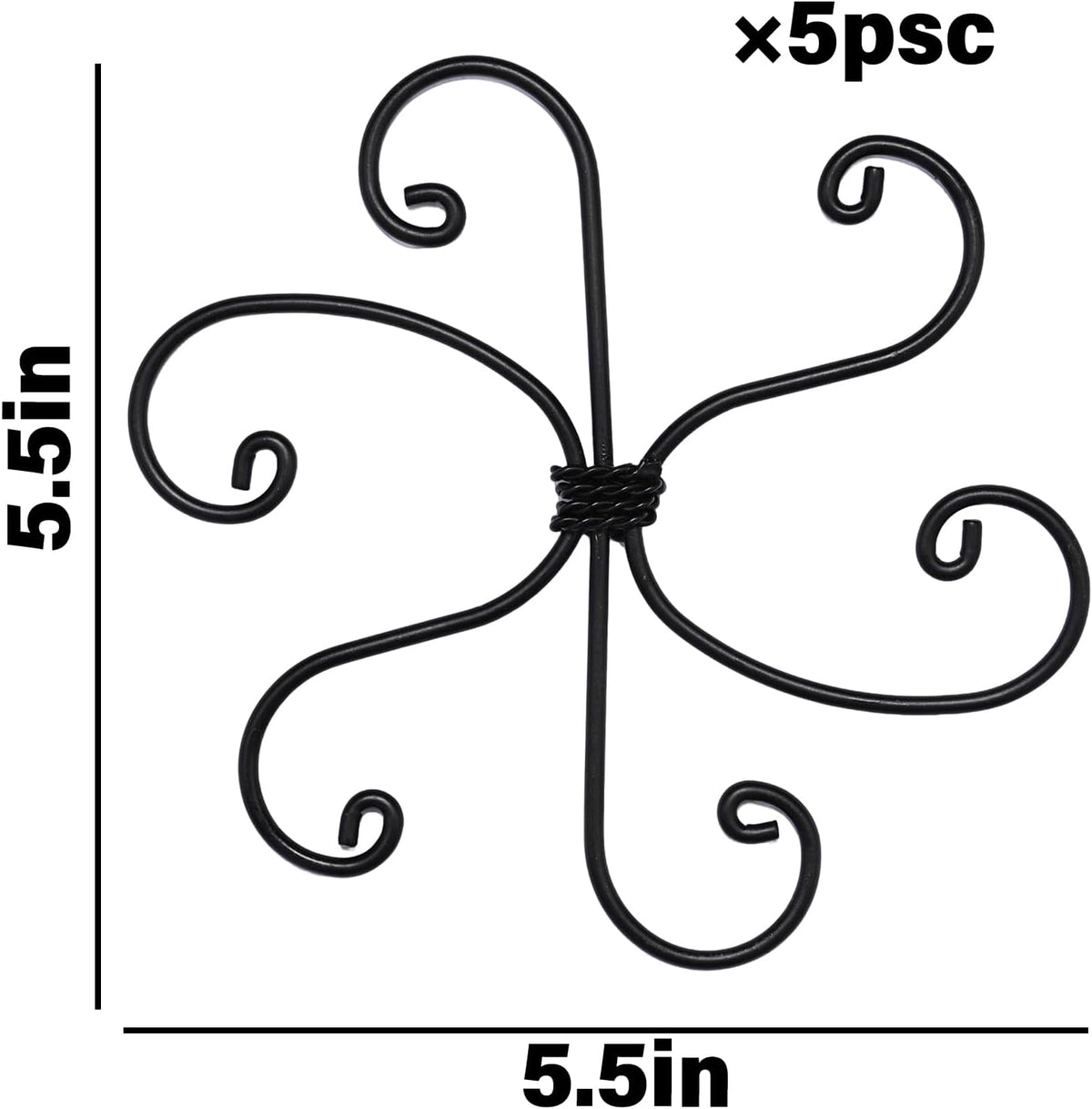 5PCS Monstera Plant Support Hook - 4.1 * 4.4IN Stem Holder