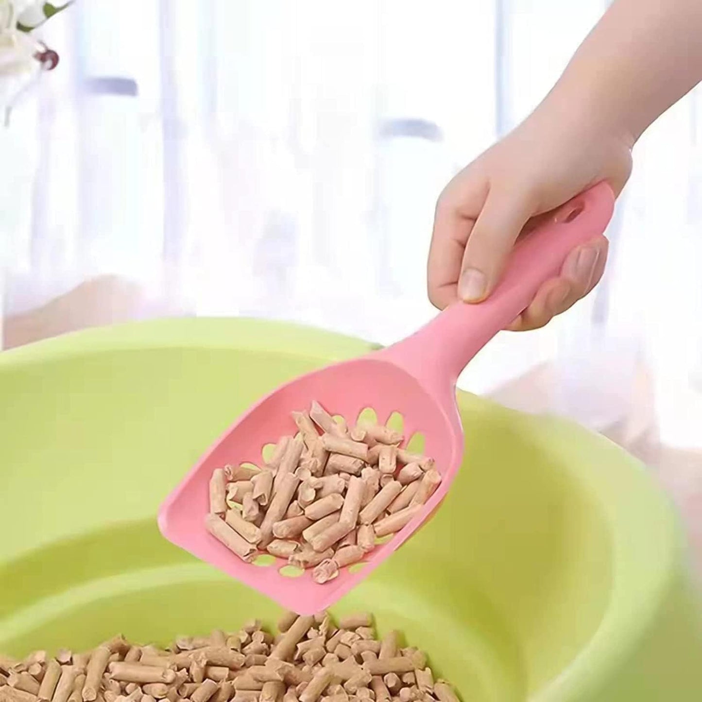 Cat Litter Scoop 3Pcs Cat Litter Scooper Long Handle Deep Shovel Cat Scooper Kitty Litter Scoop for Cat Sand Toilet Cleaning