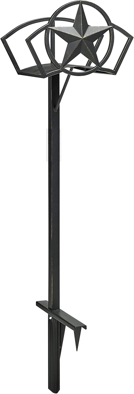 Liberty Garden 117 Star Metal Garden Hose Stand, 125-Foot Capacity Bronze