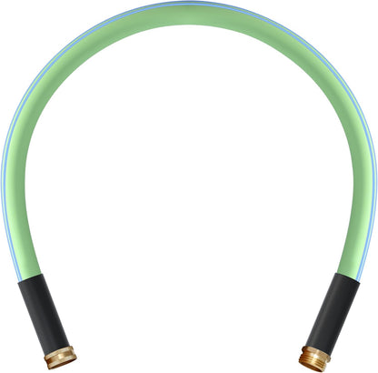 Atlantic Female to Female Heavy Duty Garden Hose 5/8 Inch x 2 ft Black Water Hose Short Connection Leader Hose 2 Foot - Colors B