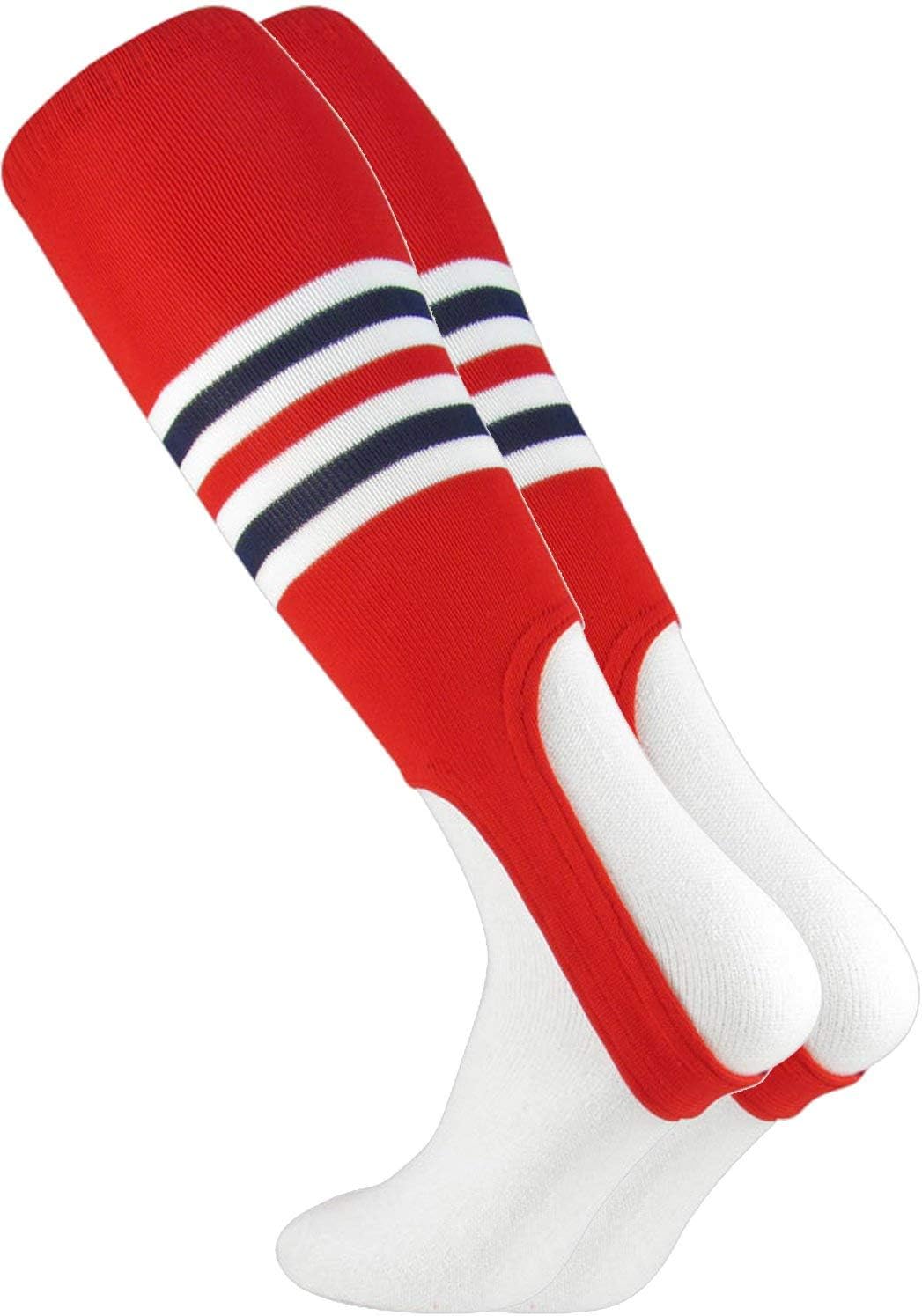 TCK Striped Baseball Stirrups Softball Stirrups 7 Inch - Colors B