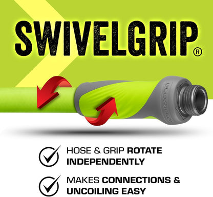 Flexzilla Garden Hose 5/8 in. x 50 ft., Lightweight All-Weather Water Hose, Durable and Flexible, Leak-Free Connections