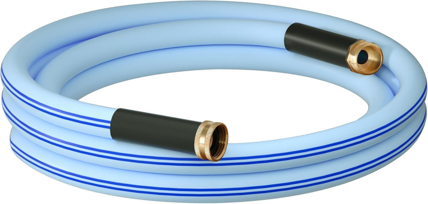 Atlantic Female to Female Heavy Duty Garden Hose 5/8 Inch x 2 ft Black Water Hose Short Connection Leader Hose 2 Foot - Colors A