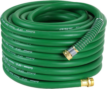 Guitrees Leader Garden Hose 10ft x 5/8", Heavy Duty Short Water Hose, Female to Female Fittings, Five Layered Braiding for Durability, 1000PSI Burst, 300PSI Working (Black) - Colors B
