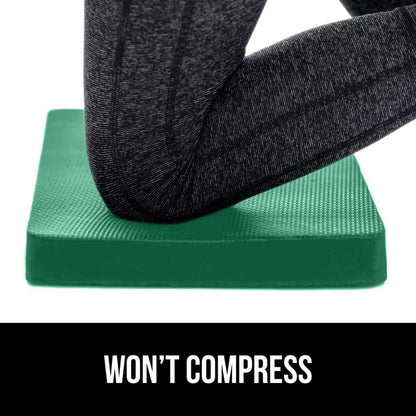 GORILLA GRIP® Extra Thick Patent Pending Supportive Foam Kneeling Pad, Large Cushion Knee Pads for Gardening, Baby Bath Time, Dirt and Water Resistant, Workout and Garden Supplies, 17.5x11, Black
