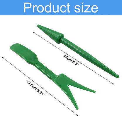 Bivethoi Garden Hand Tools Transplanting Shovel Scoops Kits for Plant Cultivation Digging Care, Set of 6, Blue