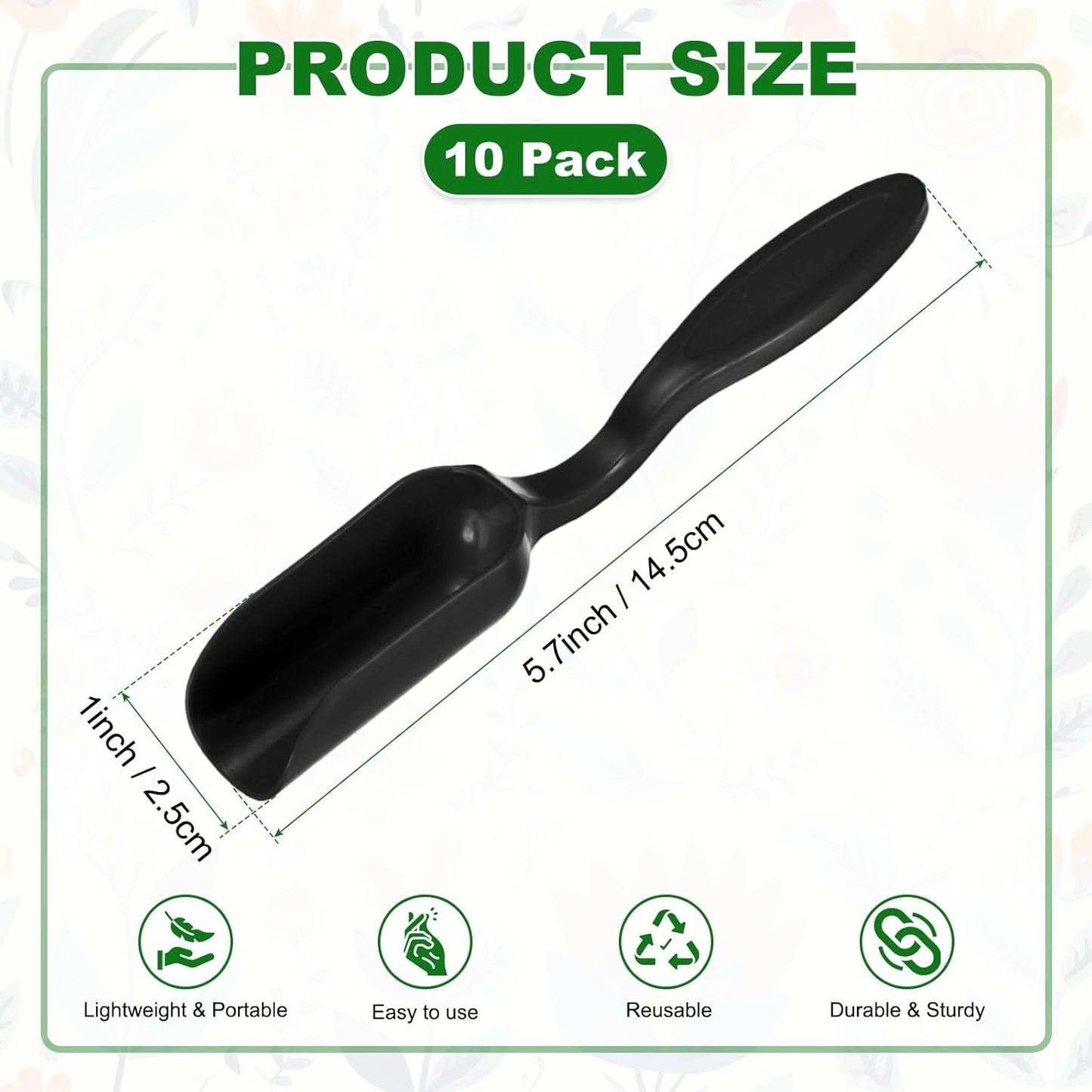M METERXITY 20-Pack Mini Gardening Shovel Spoons, Plastic Garden Soil Scoops for Cultivation Digging Transplanting/Flower Planting/Plant Succulent, Colorful Small Gardening Tools [Multicolor]