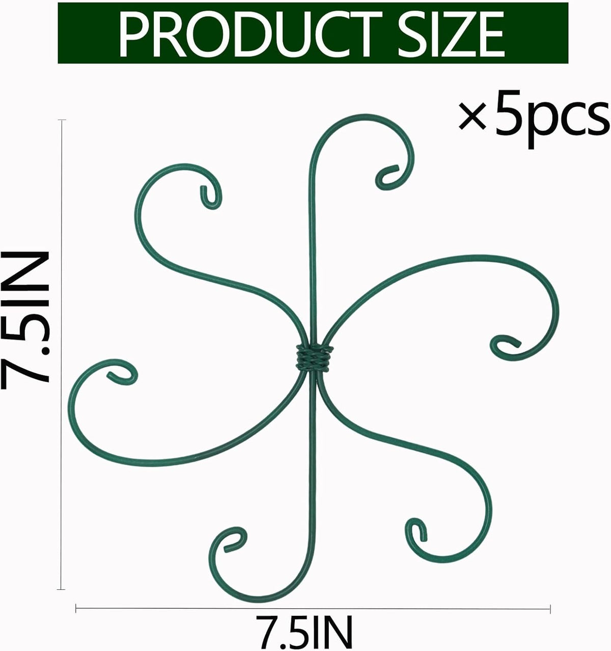 5PCS Monstera Plant Support Hook - 4.1 * 4.4IN Stem Holder
