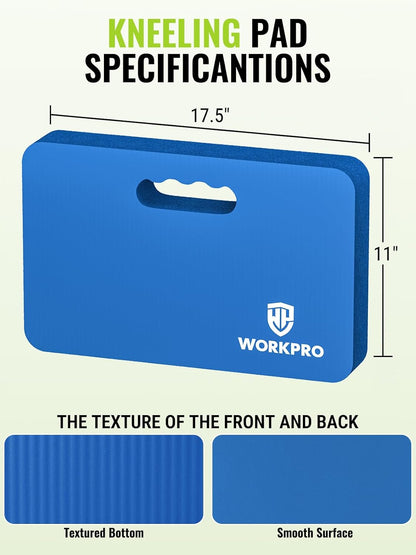 WORKPRO Extra Thick Kneeling Pad, Soft NBR Foam Cushioning for Knee, Large Foam Kneeler Mat for Gardening, Bathing Baby, Exercise, Workout Supplies, 17.5 x 11 x 1.5 in, Black