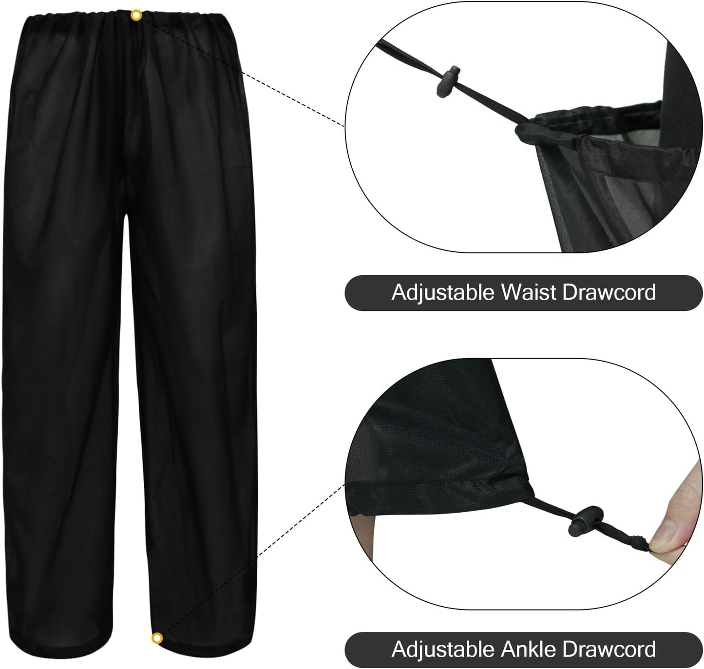 Mosquito Netting Suit Bug Net Mesh Clothing with Hood Outdoor Garden Hunting Camo Protection from Fly Insects Bugs