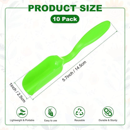 M METERXITY 20-Pack Mini Gardening Shovel Spoons, Plastic Garden Soil Scoops for Cultivation Digging Transplanting/Flower Planting/Plant Succulent, Colorful Small Gardening Tools [Multicolor]