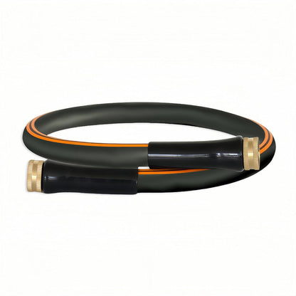 Atlantic Female to Female Heavy Duty Garden Hose 5/8 Inch x 2 ft Black Water Hose Short Connection Leader Hose 2 Foot - Colors A