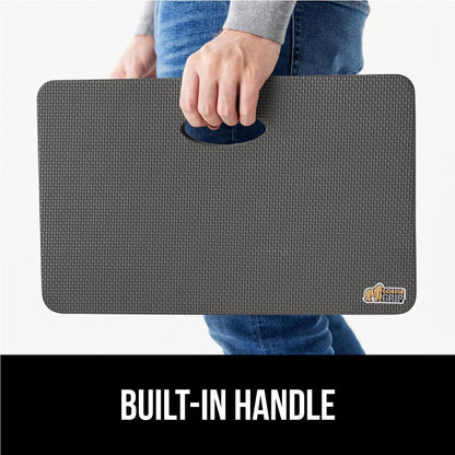 GORILLA GRIP® Extra Thick Patent Pending Supportive Foam Kneeling Pad, Large Cushion Knee Pads for Gardening, Baby Bath Time, Dirt and Water Resistant, Workout and Garden Supplies, 17.5x11, Black