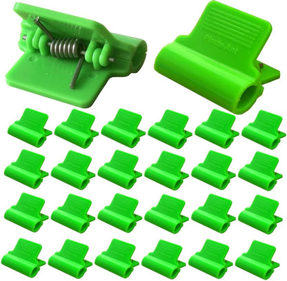 Greenhouse Clamps for 0.32-0.45inch Greenhouse Hoops, Garden Support Frame,Grow Tunnel,Plant Support Stakes.for Fixing Plant Cover,Plastic Sheeting,Film Row Cover,net.(30pcs)