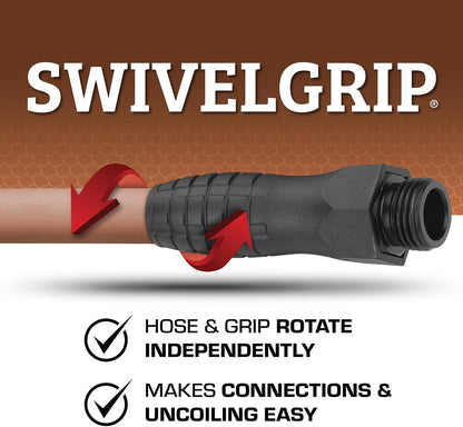 Flexzilla Garden Hose 5/8 in. x 50 ft., Lightweight All-Weather Water Hose, Durable and Flexible, Leak-Free Connections