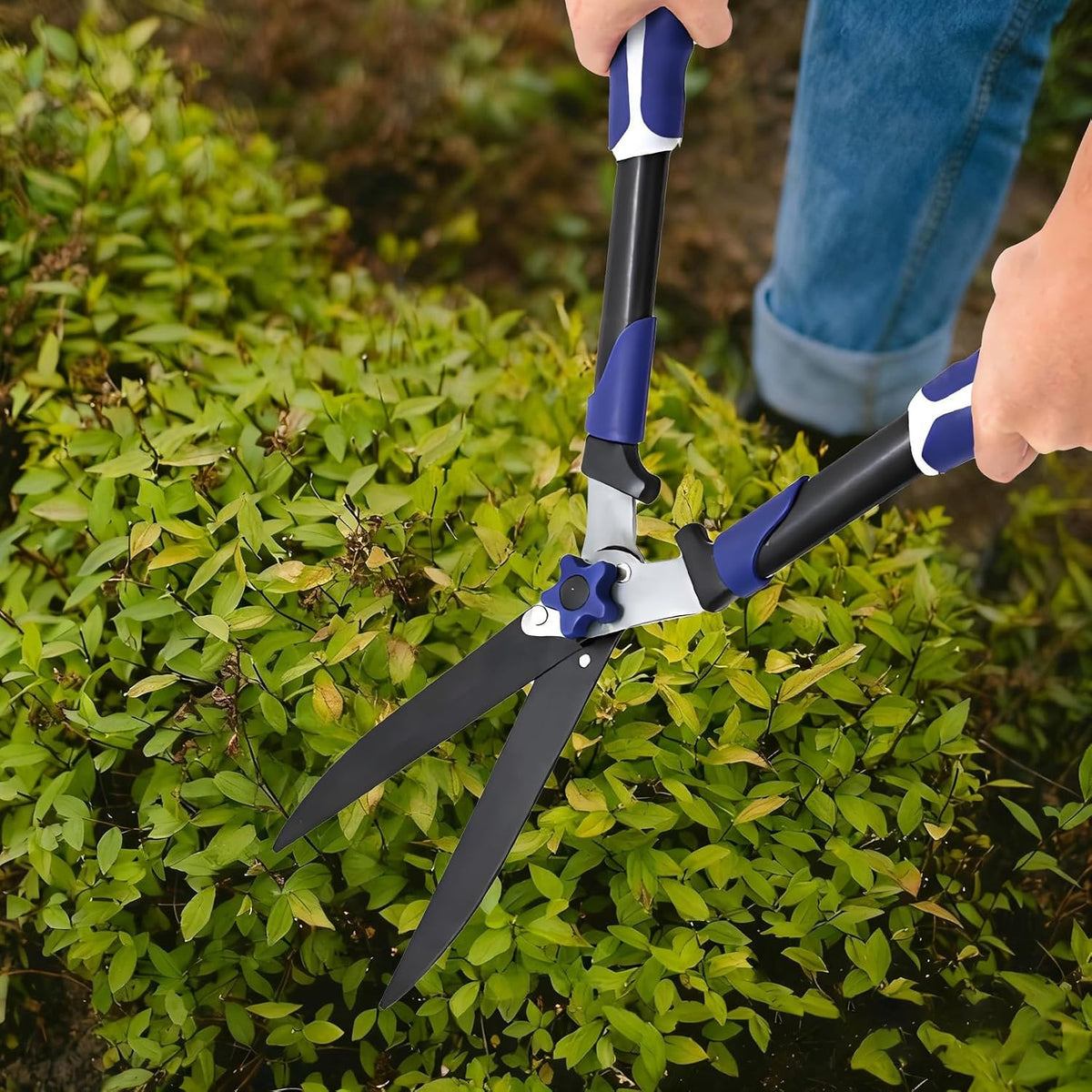 Loppers for Tree Trimming, 24" Heavy Duty Steel Hedge Shears, Branch Cutter Garden Bypass Lopper and Tree Trimmer Tree Pruner Garden Shears for Gardening