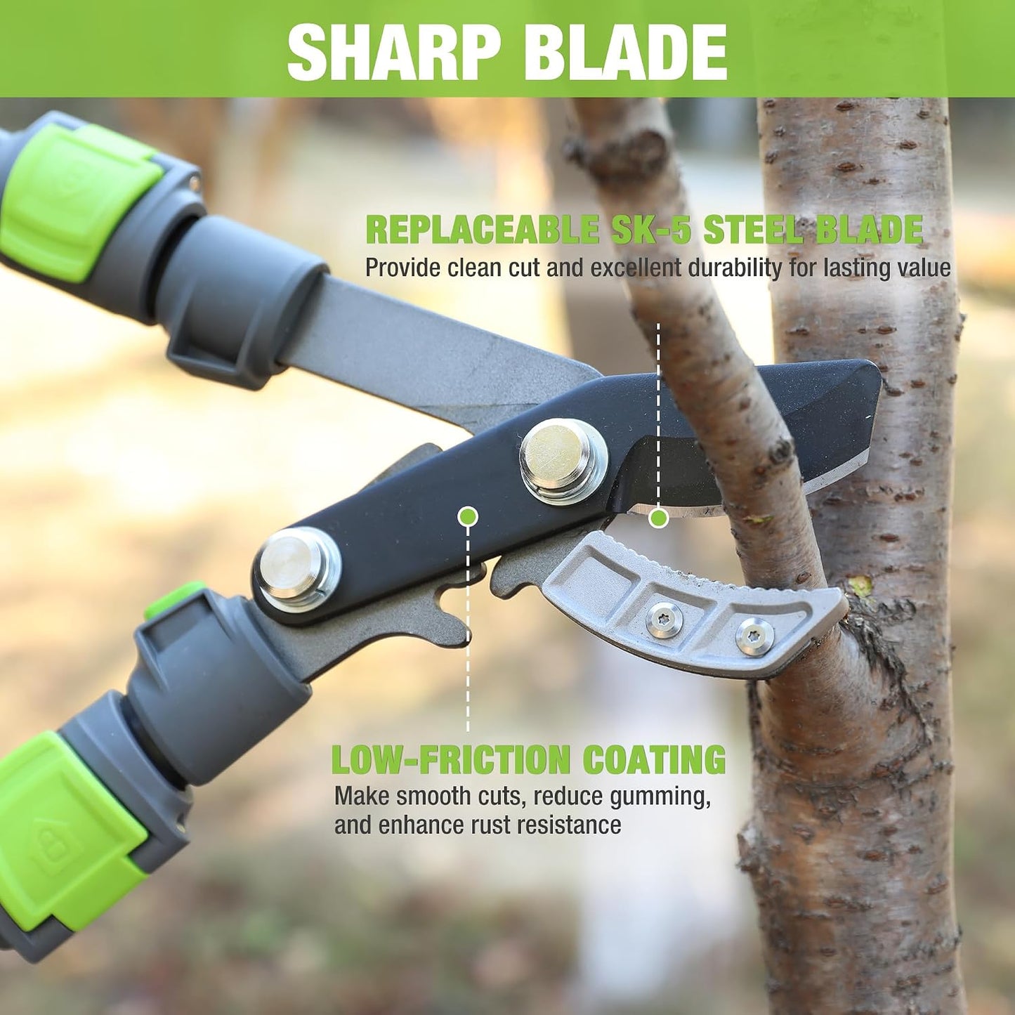 28" Garden Anvil Lopper, Branch Cutter with 1.6" Cutting Capacity